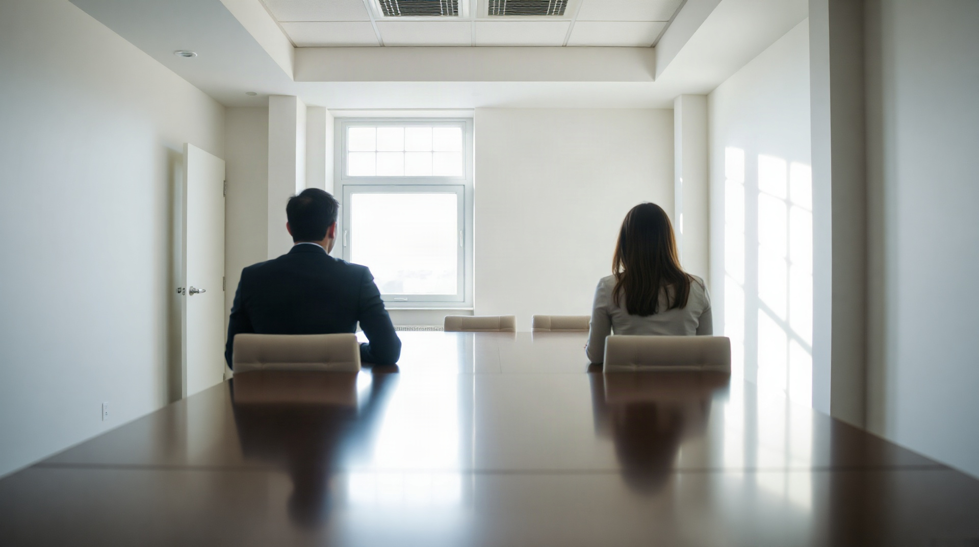 Entretien de négociation salariale entre deux personnes