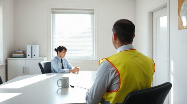 Intérimaire consultant sa mutuelle dans une agence